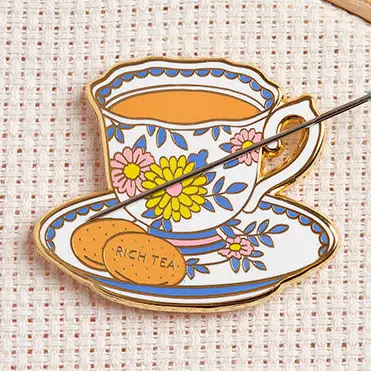 Caterpillar Cross Stitch | Needle Minder | Teacup - Image 2