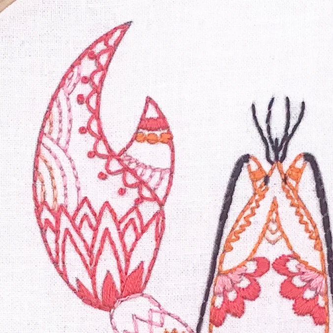 Cinnamon Stitching | Lobster Embroidery kit - Image 3