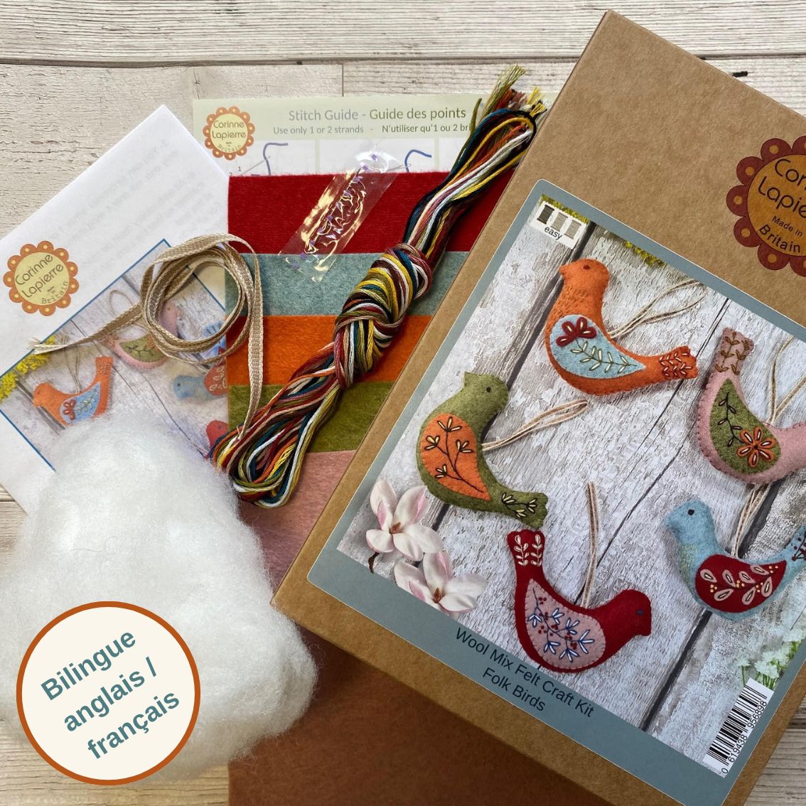 Corinne Lapierre | Felt Craft Kits | Folk Birds - Image 2