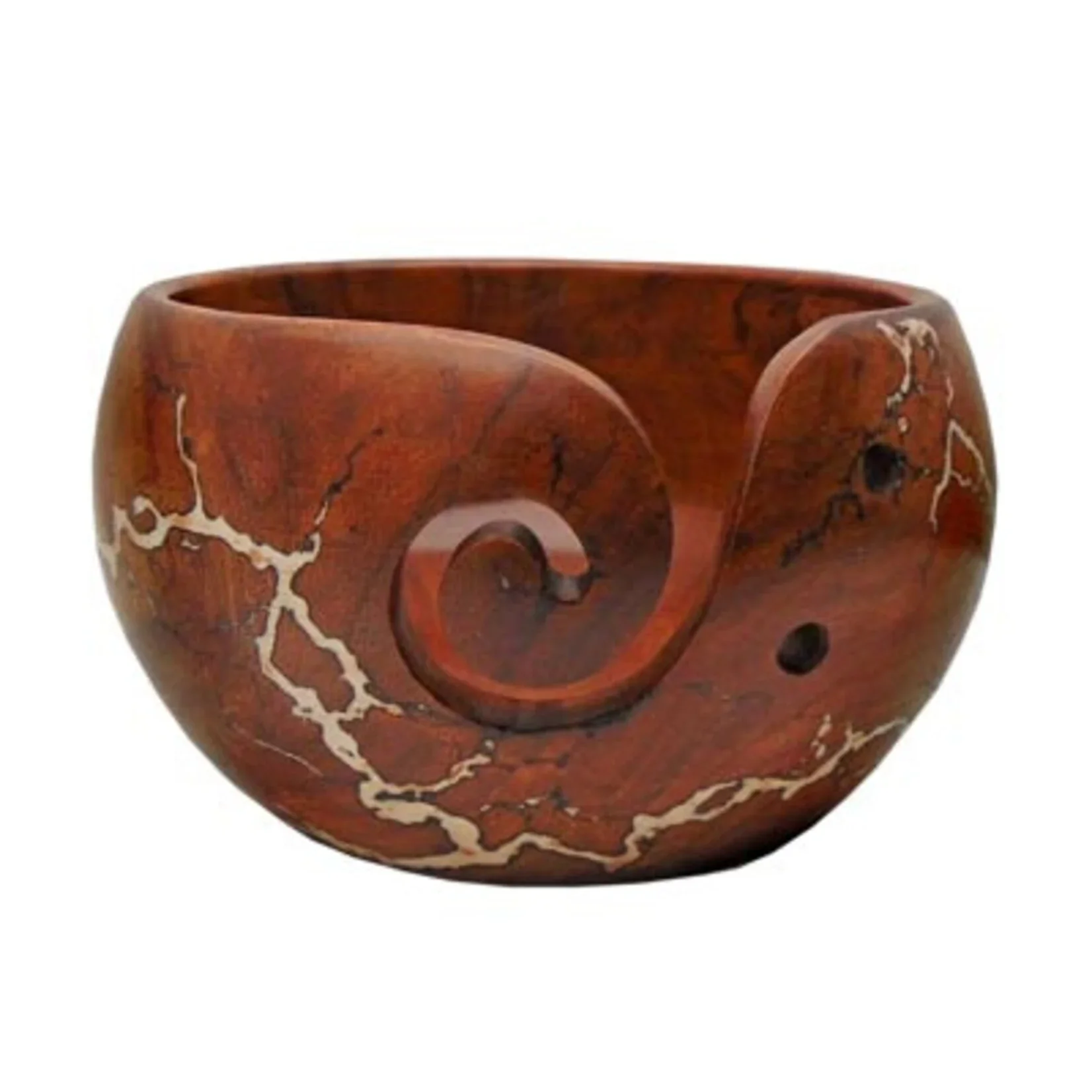 Estelle | Sheesham wood bowl with White Inlay