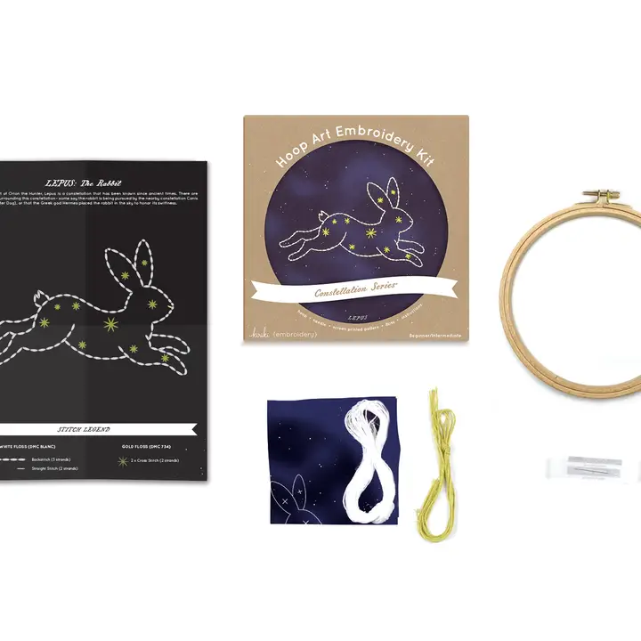 Kiriki Press | Embroidery Constellation kit | Lepus - Image 2