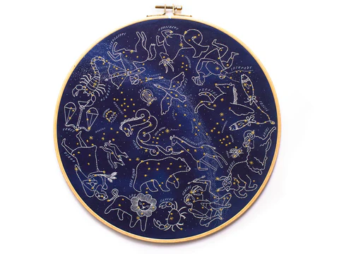 Kiriki Press | Star Map 11 inch hoop Kit - Image 3