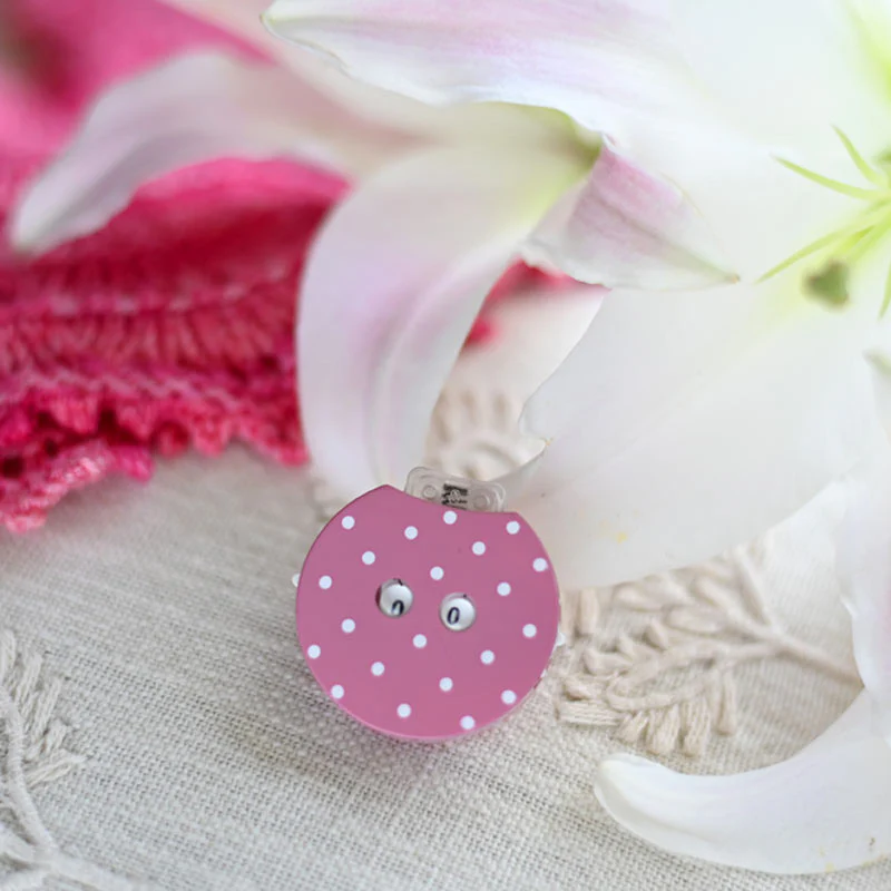 Knitter's Pride | Pink Polka Dot Clicky Row Counter - Image 2